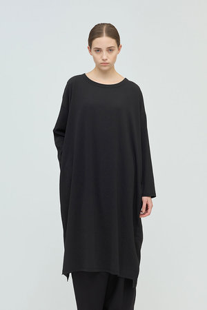ミズイロインド/mizuiro indのcrew neck long OP ワンピース(110500/110503)