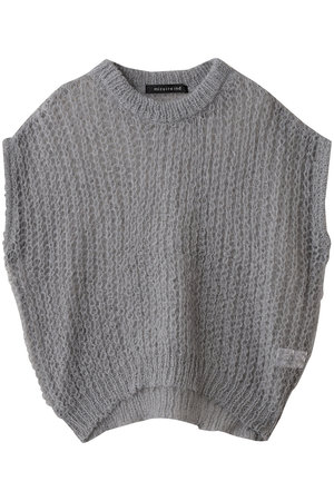 ミズイロインド/mizuiro indのhairly cocoon wide vest ベスト(110300/110301)
