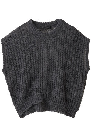 ミズイロインド/mizuiro indのhairly cocoon wide vest ベスト(110300/110301)