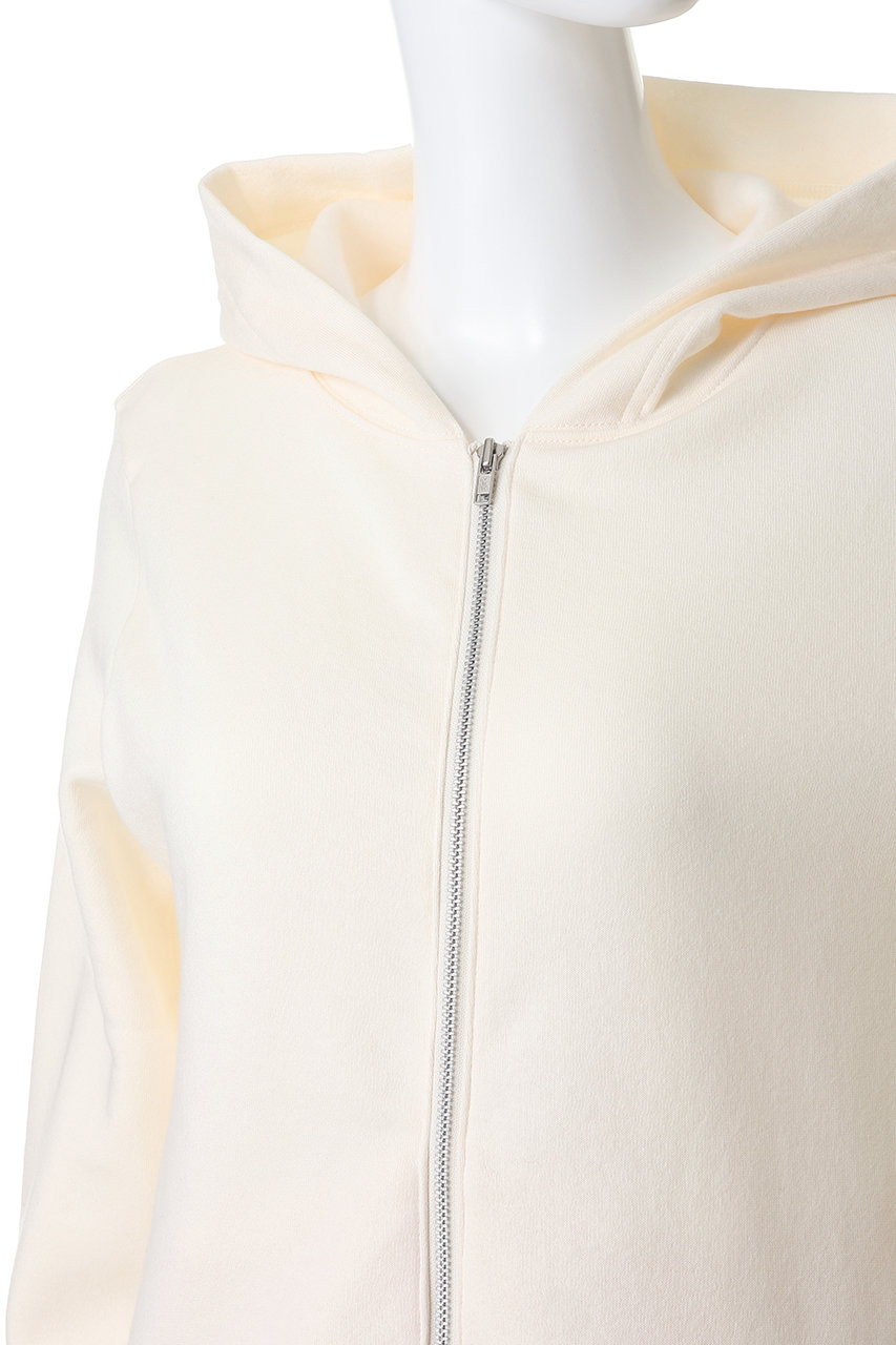 mizuiro ind(ミズイロインド)｜裏起毛ジップパーカー/ivory の通販