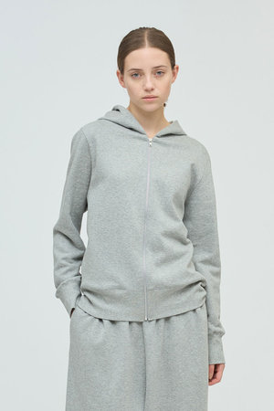 ミズイロインド/mizuiro indの裏起毛ジップパーカー(110100/110105)