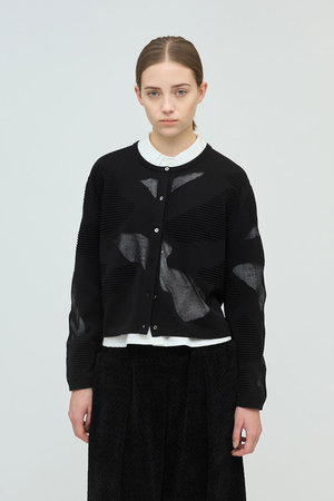 ミズイロインド/mizuiro indのsheer pattern C/D カーディガン(110300/110303)