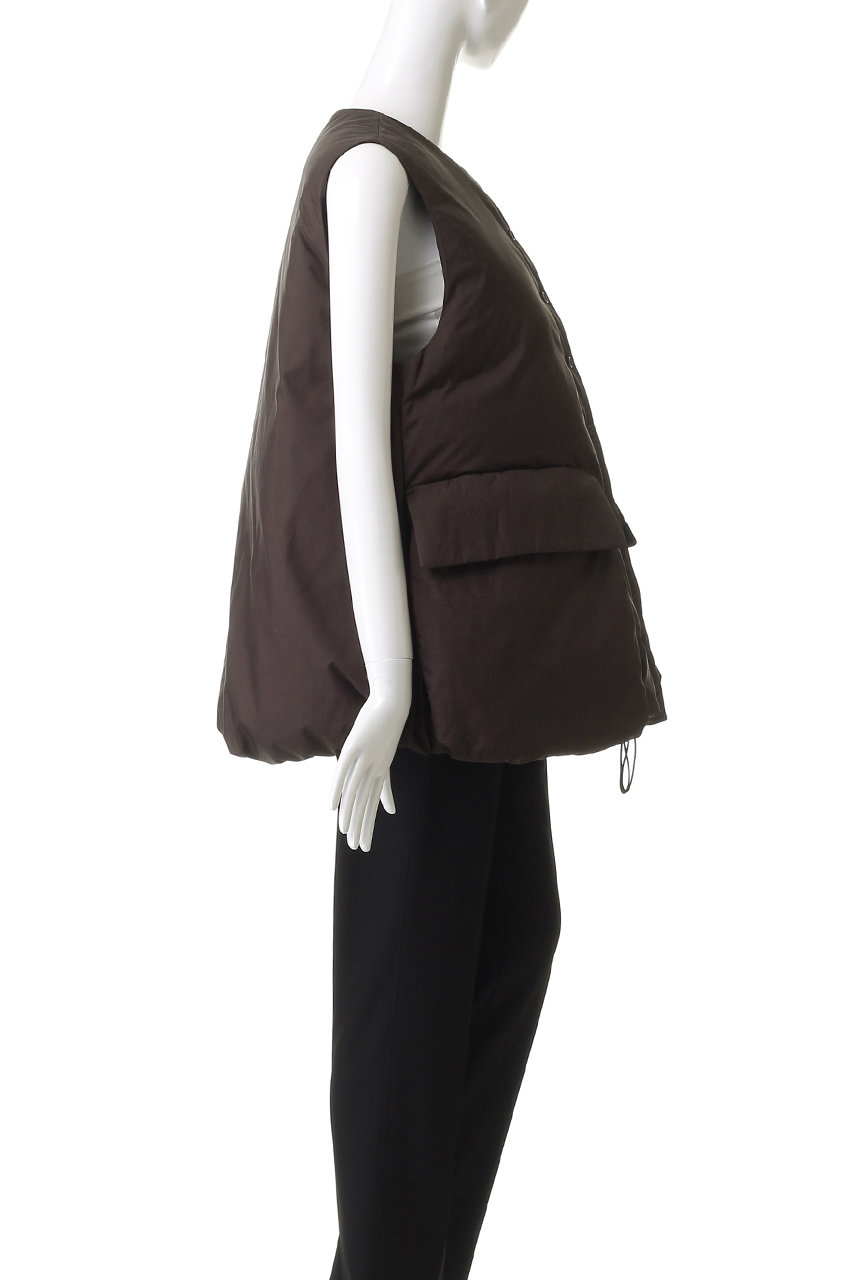 mizuiro ind(ミズイロインド)｜down vest ベスト/brown の通販