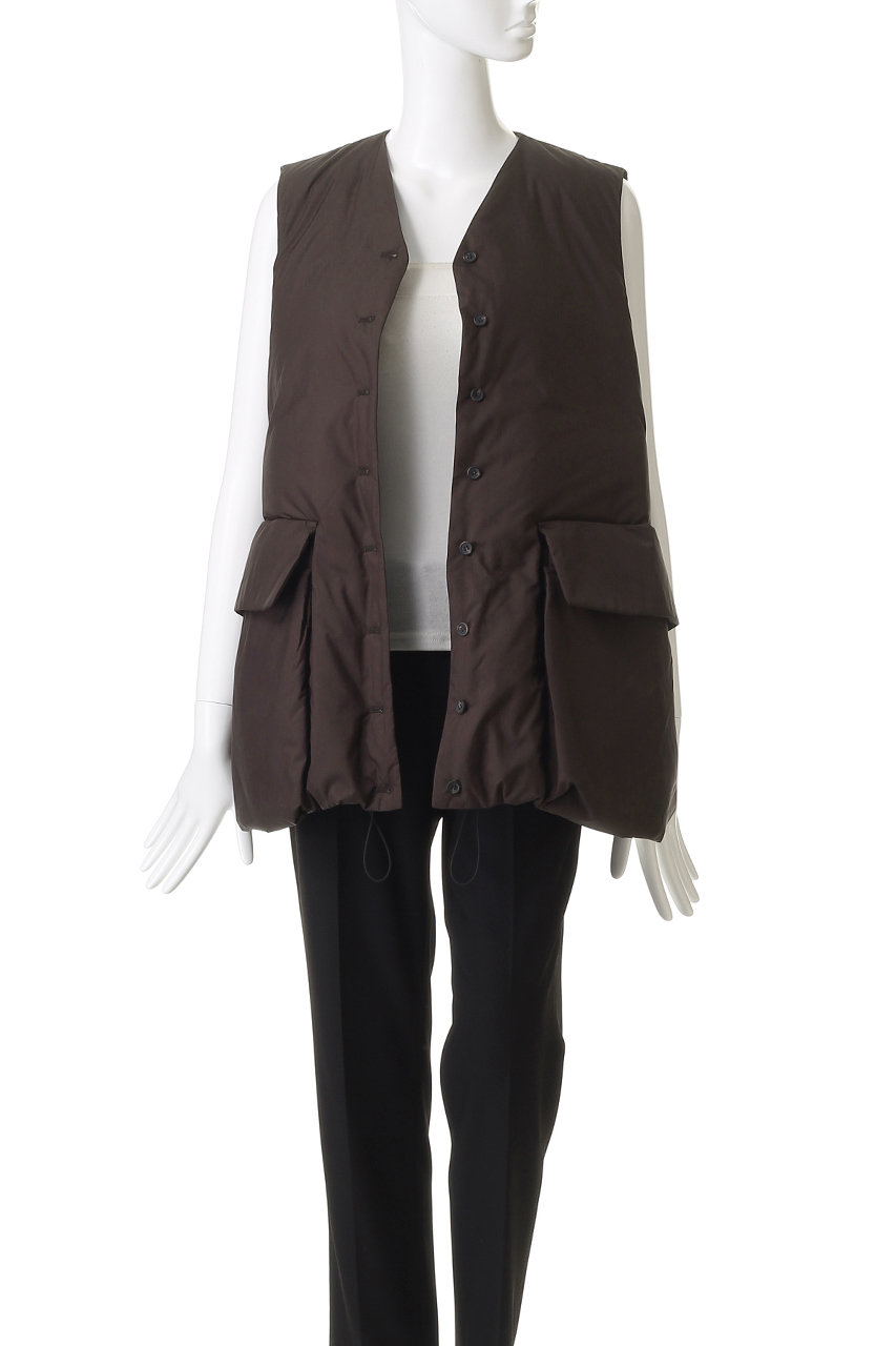 mizuiro ind(ミズイロインド)｜ダウンベスト/brown の通販｜ELLESHOP