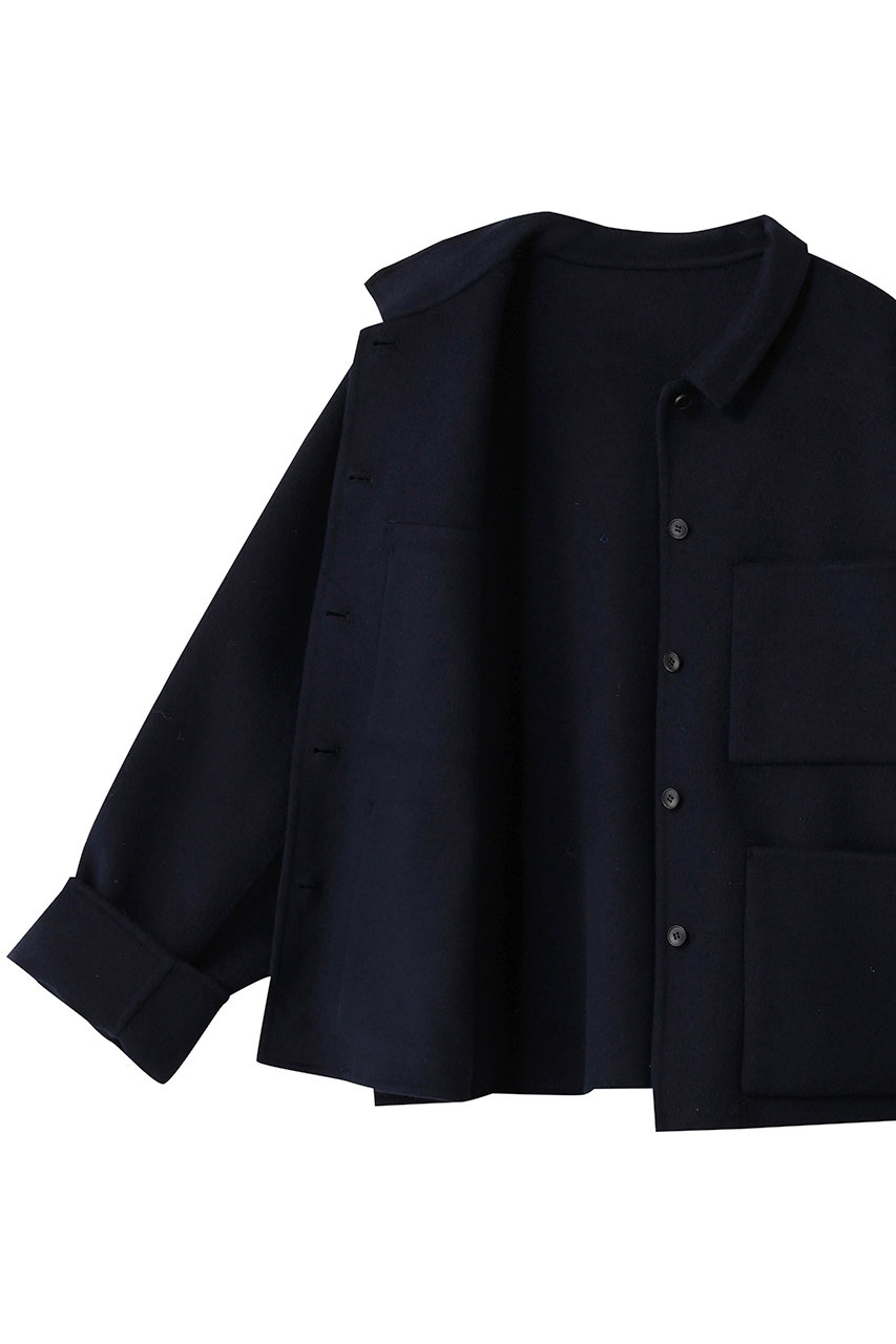 mizuiro ind(ミズイロインド)｜ウールユーティリティジャケット/navy