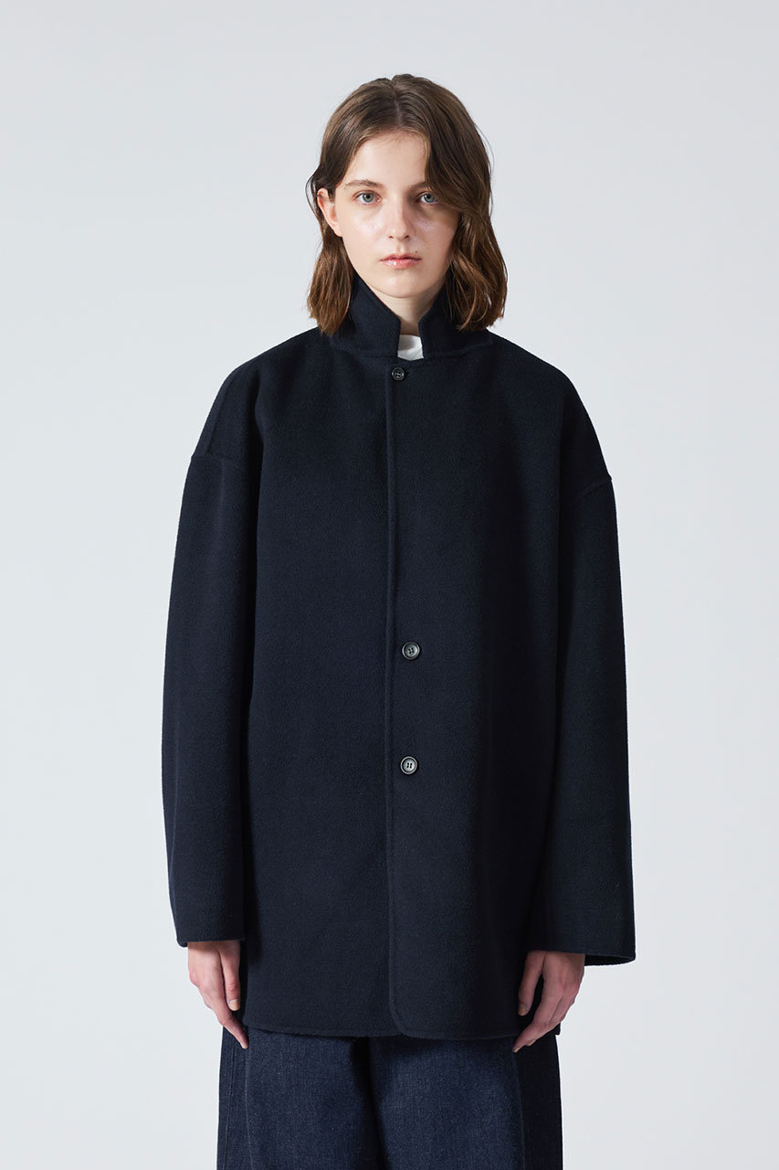 mizuiro ind(ミズイロインド)｜ウールテーラードジャケット/navy の