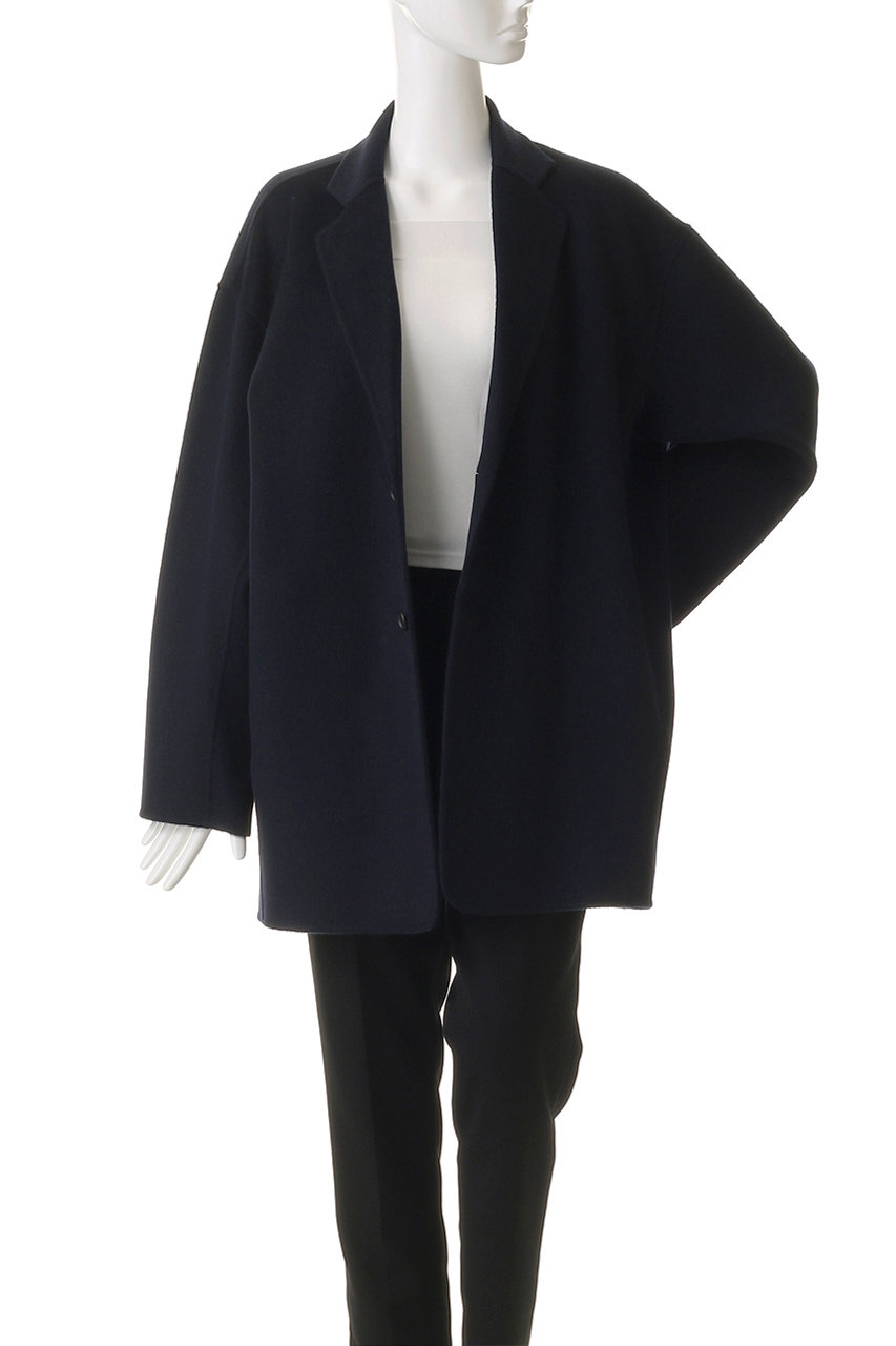 mizuiro ind(ミズイロインド)｜ウールテーラードジャケット/navy の