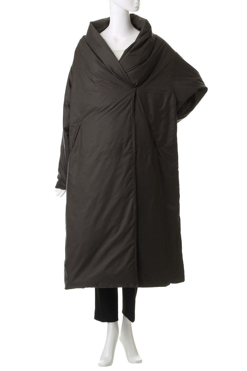 mizuiro ind(ミズイロインド)｜ドレープライトダウンコート/c.gray の