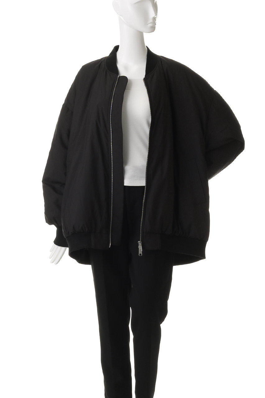 mizuiro ind(ミズイロインド)｜ワイドジップダウンブルゾン/khaki の