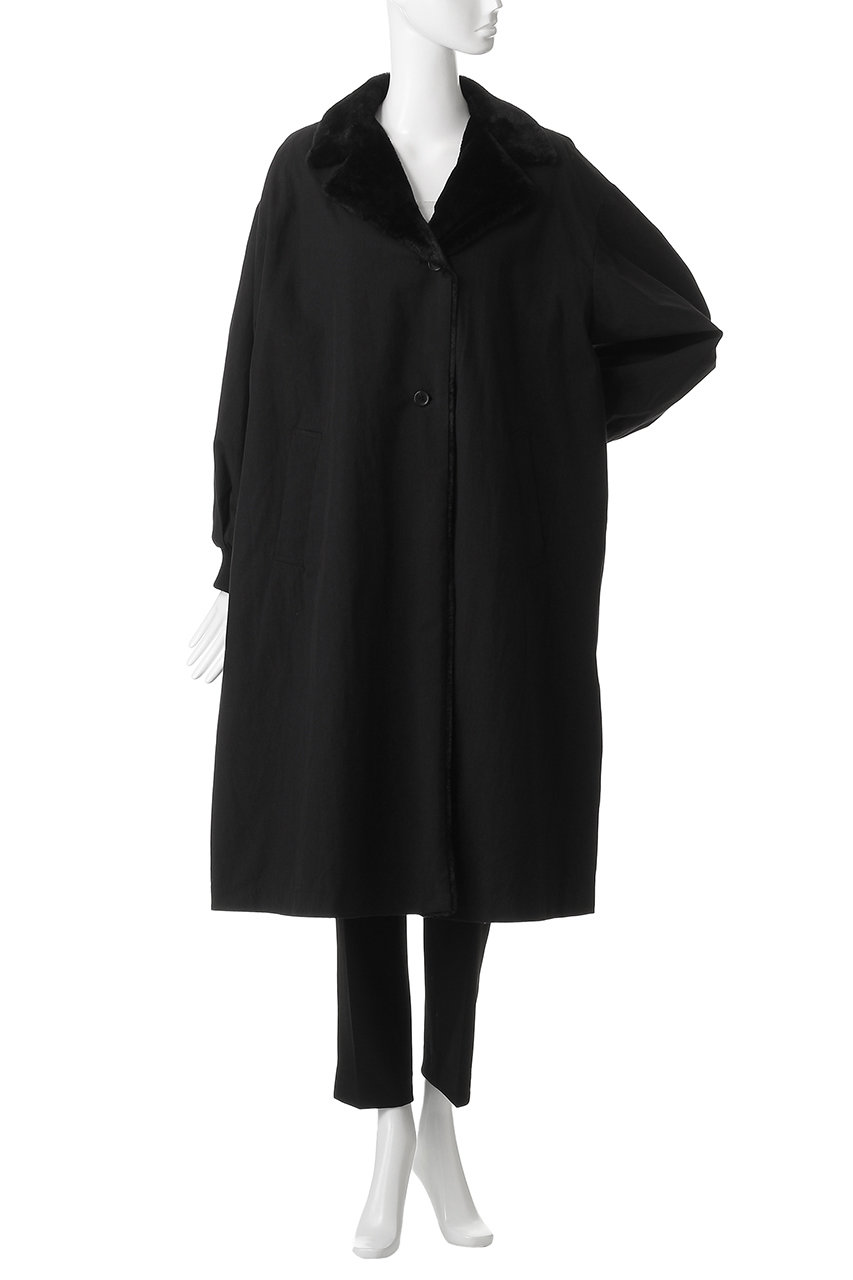 mizuiro ind(ミズイロインド)｜バックボアコート/c.gray の通販