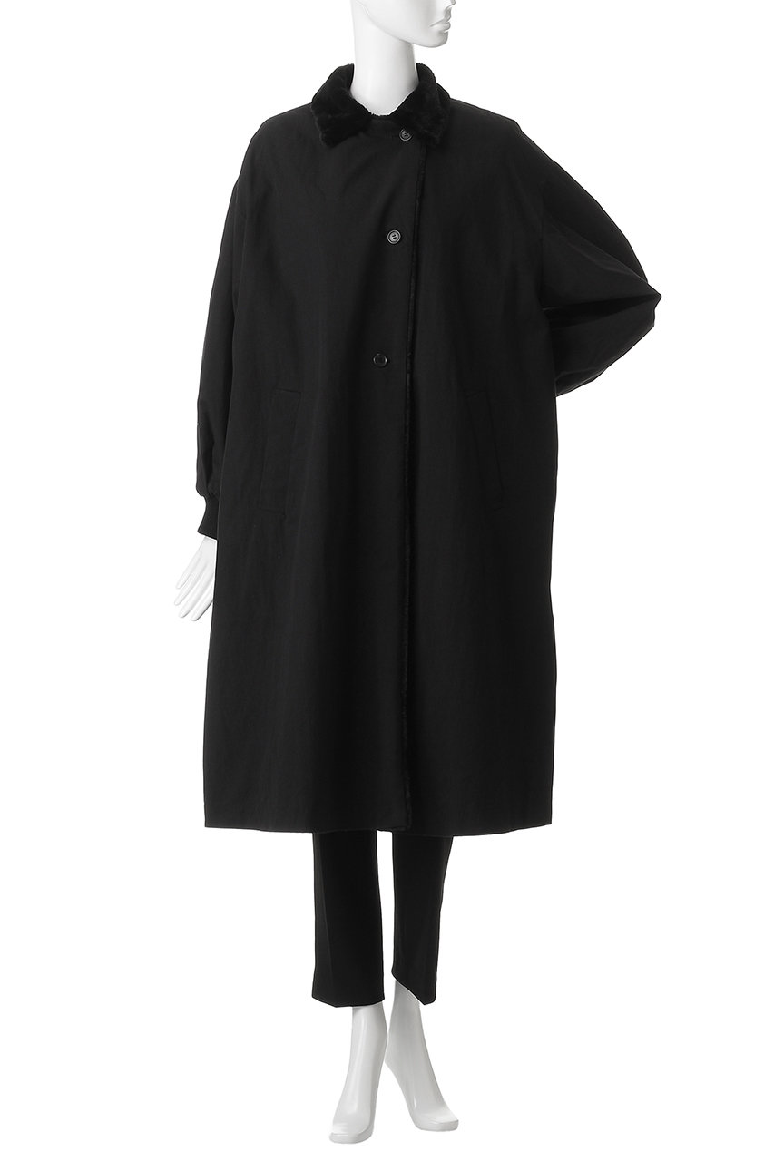 mizuiro ind(ミズイロインド)｜バックボアコート/c.gray の通販