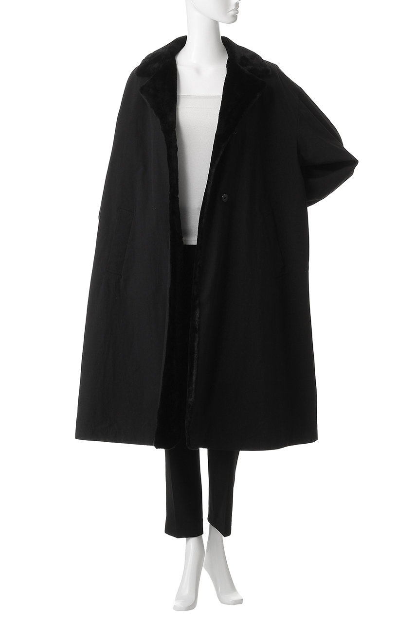 mizuiro ind(ミズイロインド)｜バックボアコート/c.gray の通販