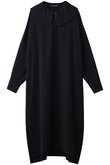 mizuiro ind(ミズイロインド)｜プリーツカラーワンピース/navy の通販