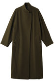 ウールブレンドスタンドカラーコート