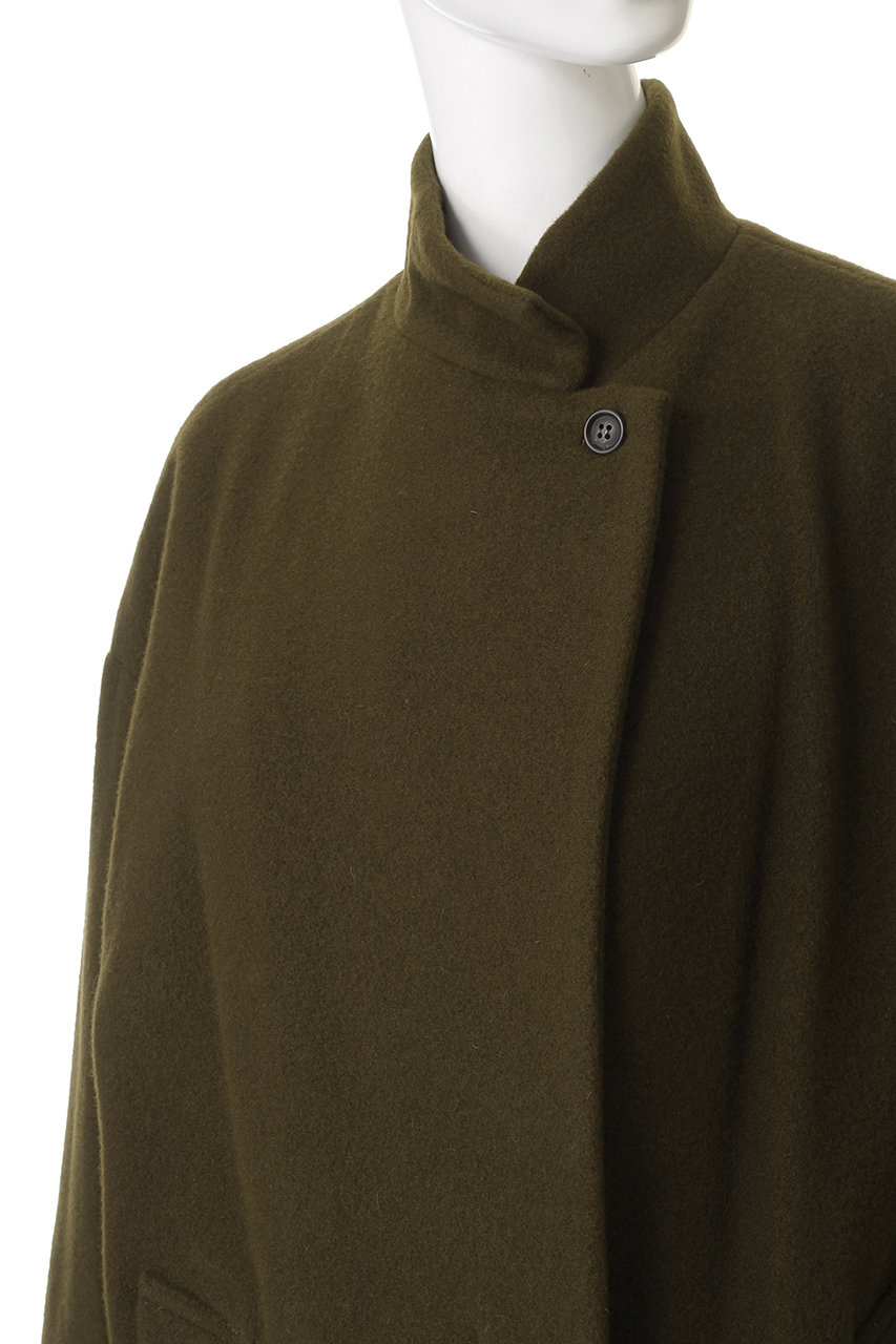 mizuiro ind(ミズイロインド)｜wool blend stand collar CT