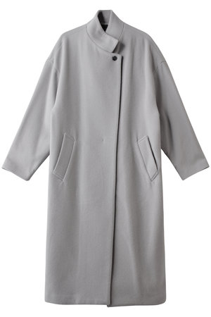 ミズイロインド/mizuiro indのウールブレンドスタンドカラーコート(110900/110903)