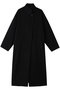 ウールブレンドスタンドカラーコート ミズイロインド/mizuiro ind black
