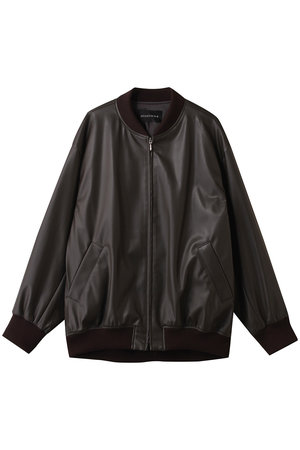 ミズイロインド/mizuiro indのsynthetic leather zip blouson ブルゾン(110800/110802)