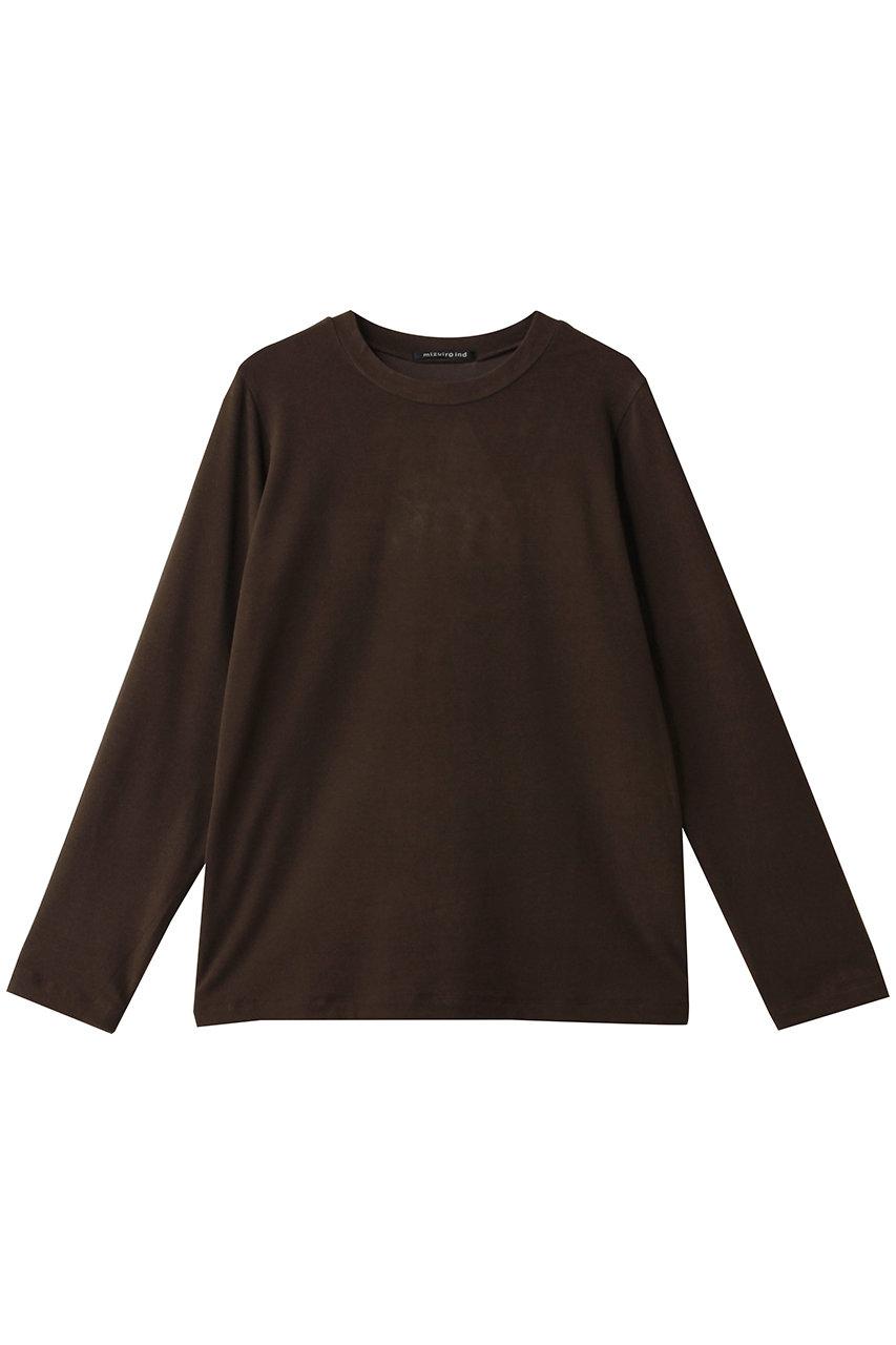 mizuiro ind three layered compact T Tシャツ (brown, F) ミズイロインド ELLE SHOP