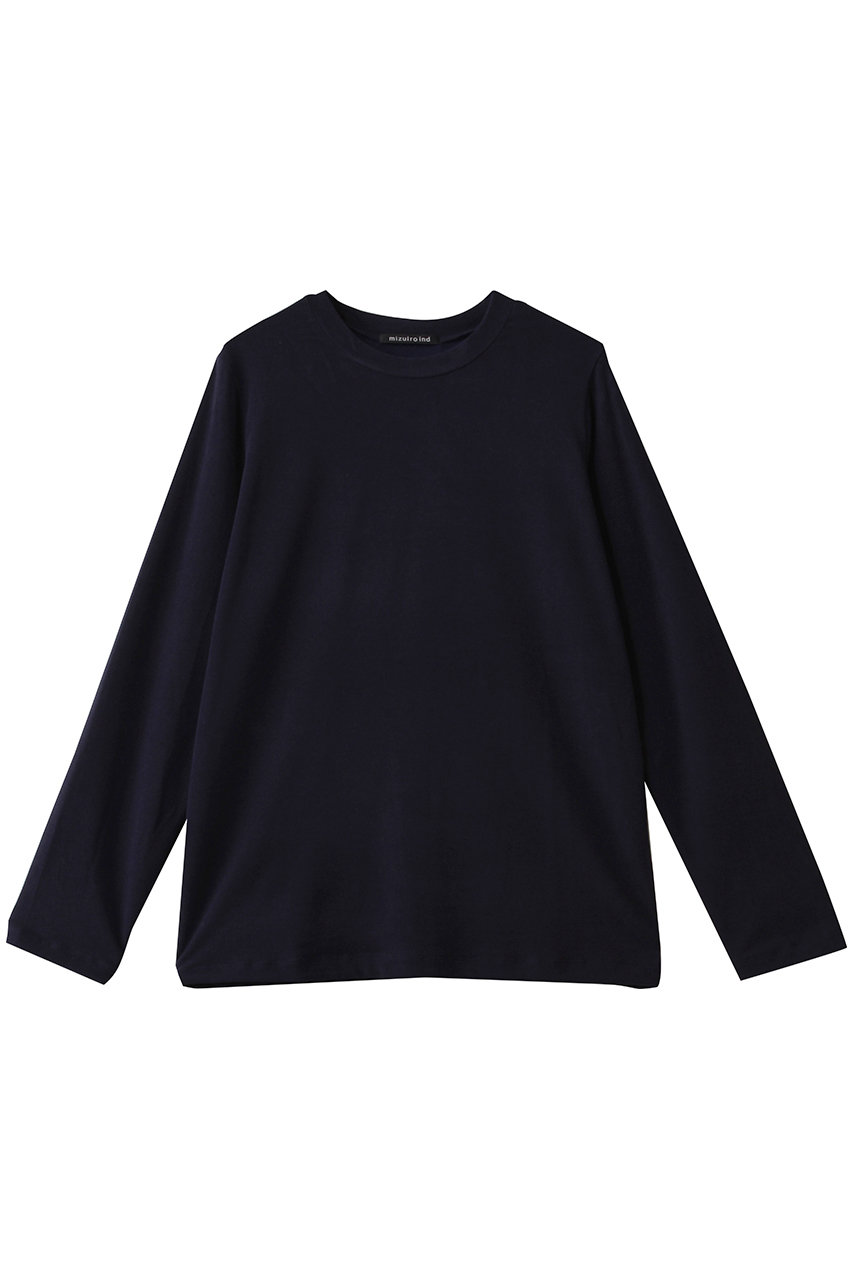 mizuiro ind three layered compact T Tシャツ (navy, F) ミズイロインド ELLE SHOP mizuiro ind three layered compact T Tシャツ (navy, F) ミズイロインド ELLE SHOP