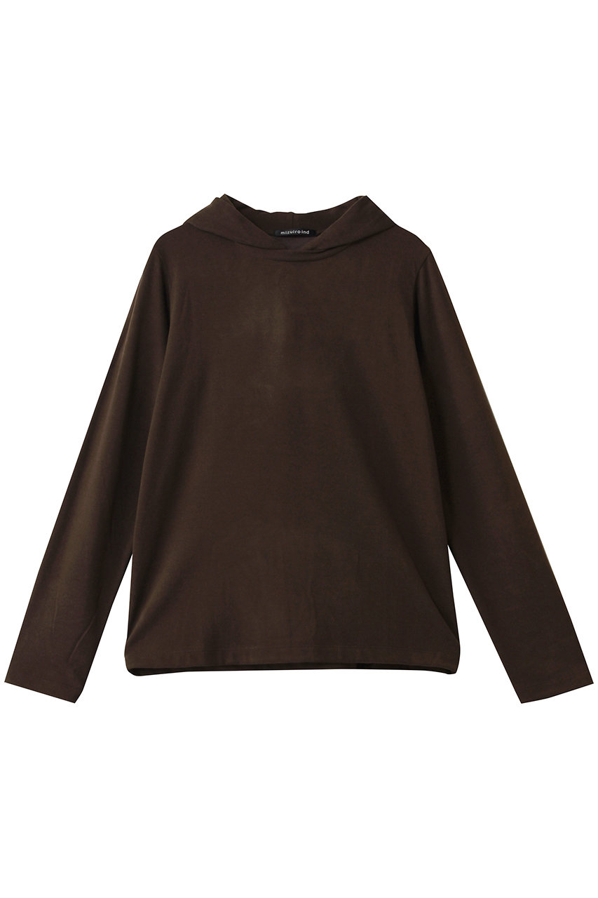 mizuiro ind three layered hooded P/O プルオーバー (brown, F) ミズイロインド ELLE SHOP
