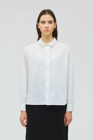 ミズイロインド/mizuiro indのワッシャーカラーシャツ(110400/110403)