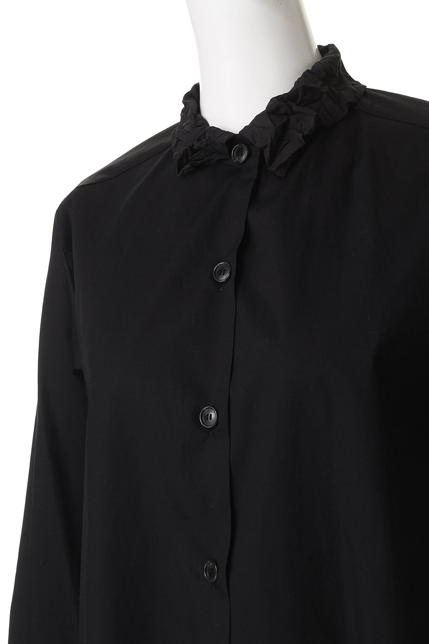 mizuiro ind(ミズイロインド)｜ワッシャーカラーシャツ/off white の