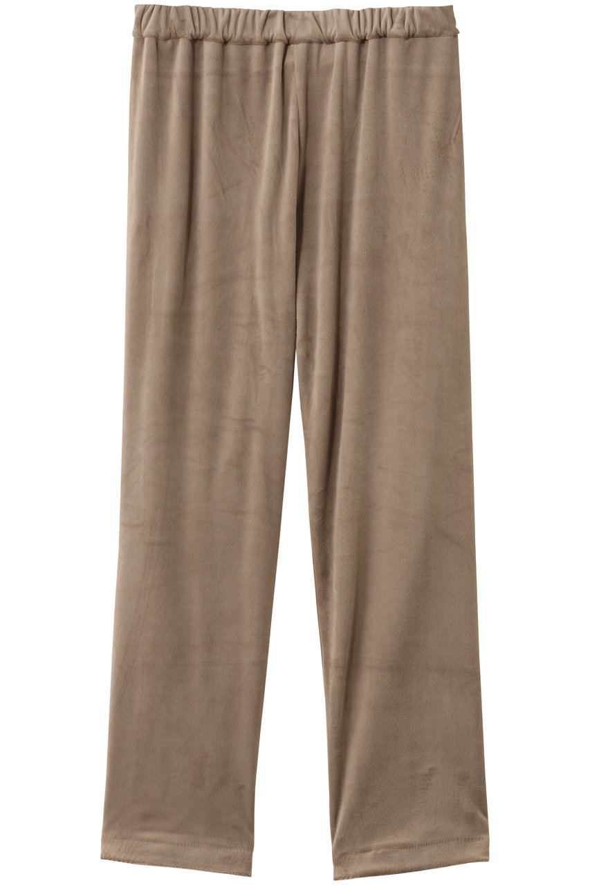 mizuiro ind velour easy PT パンツ (beige, F) ミズイロインド ELLE SHOP