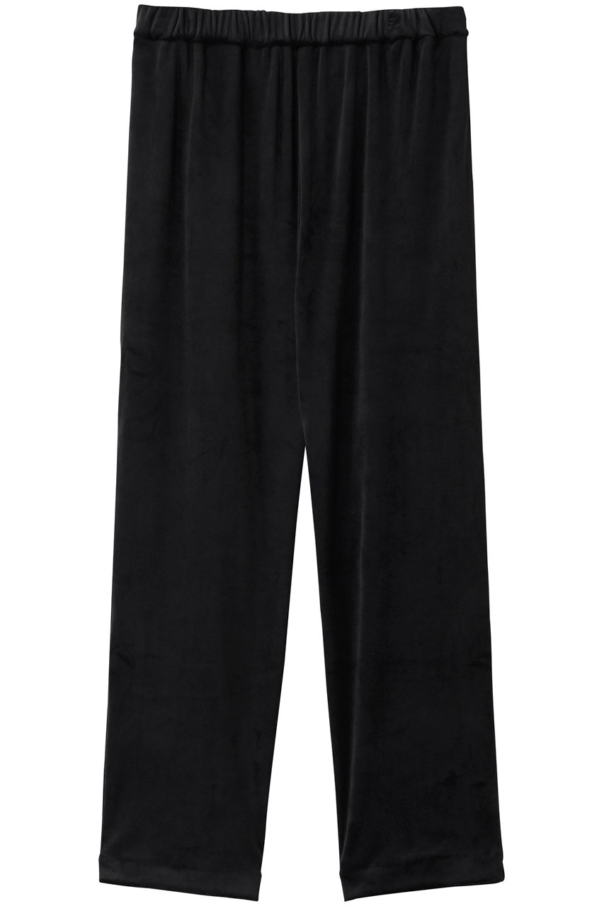 mizuiro ind velour easy PT パンツ (black, F) ミズイロインド ELLE SHOP