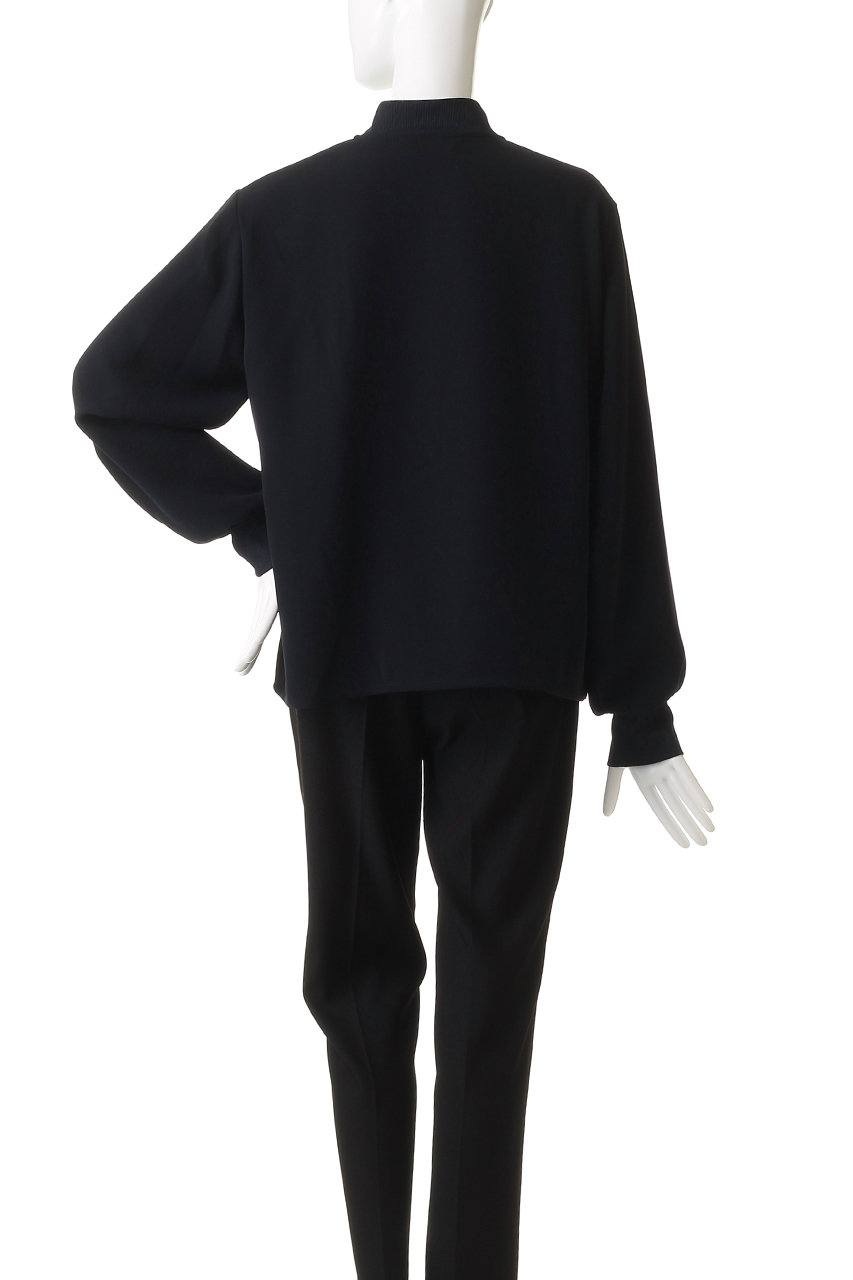 mizuiro ind(ミズイロインド)｜ブルゾンライクシャツ/navy の通販