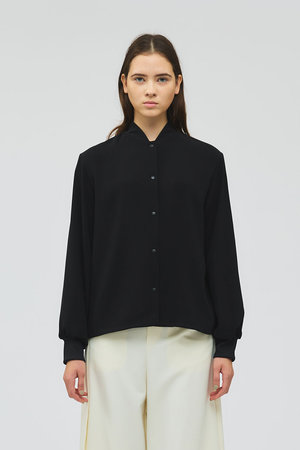 ミズイロインド/mizuiro indのblouson like shirt シャツ(110400/110403)