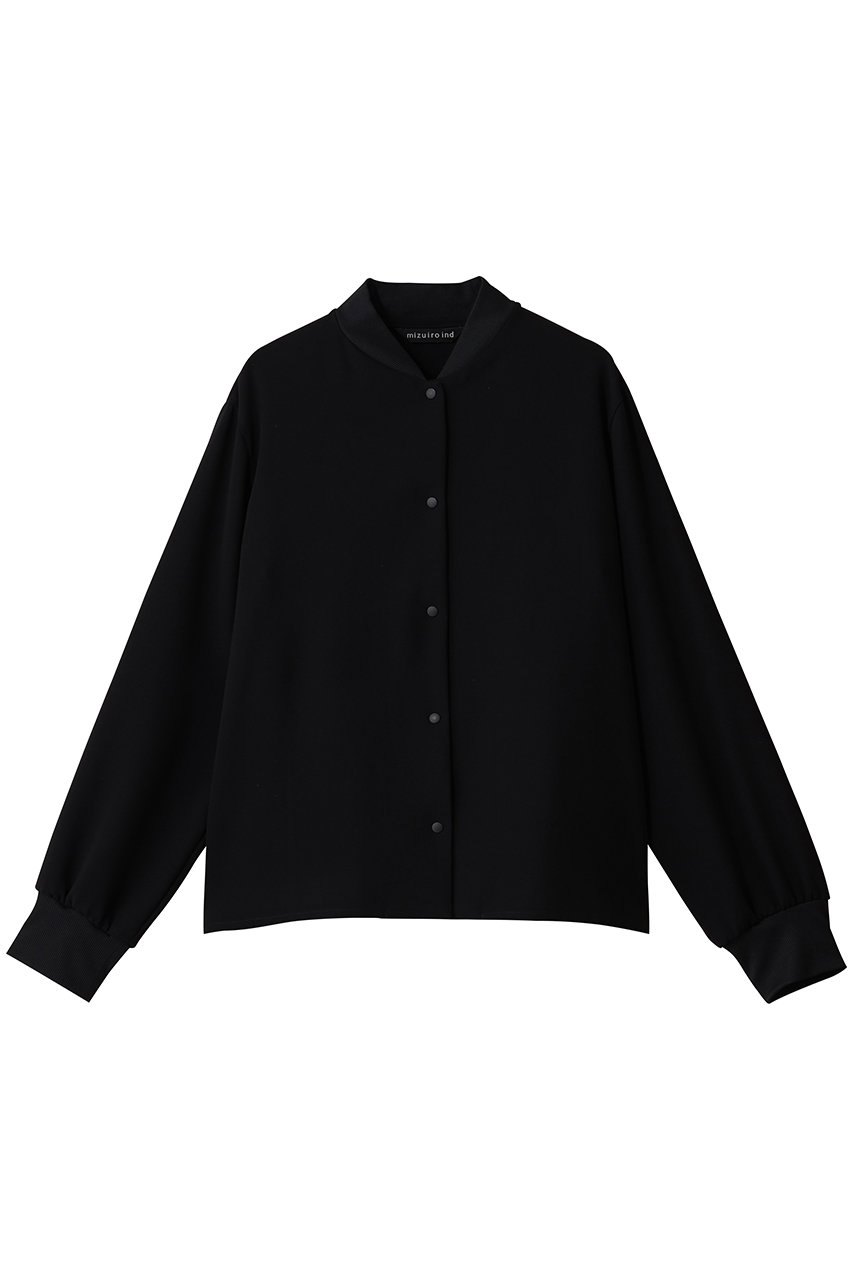 mizuiro ind blouson like shirt シャツ (black, F) ミズイロインド ELLE SHOP