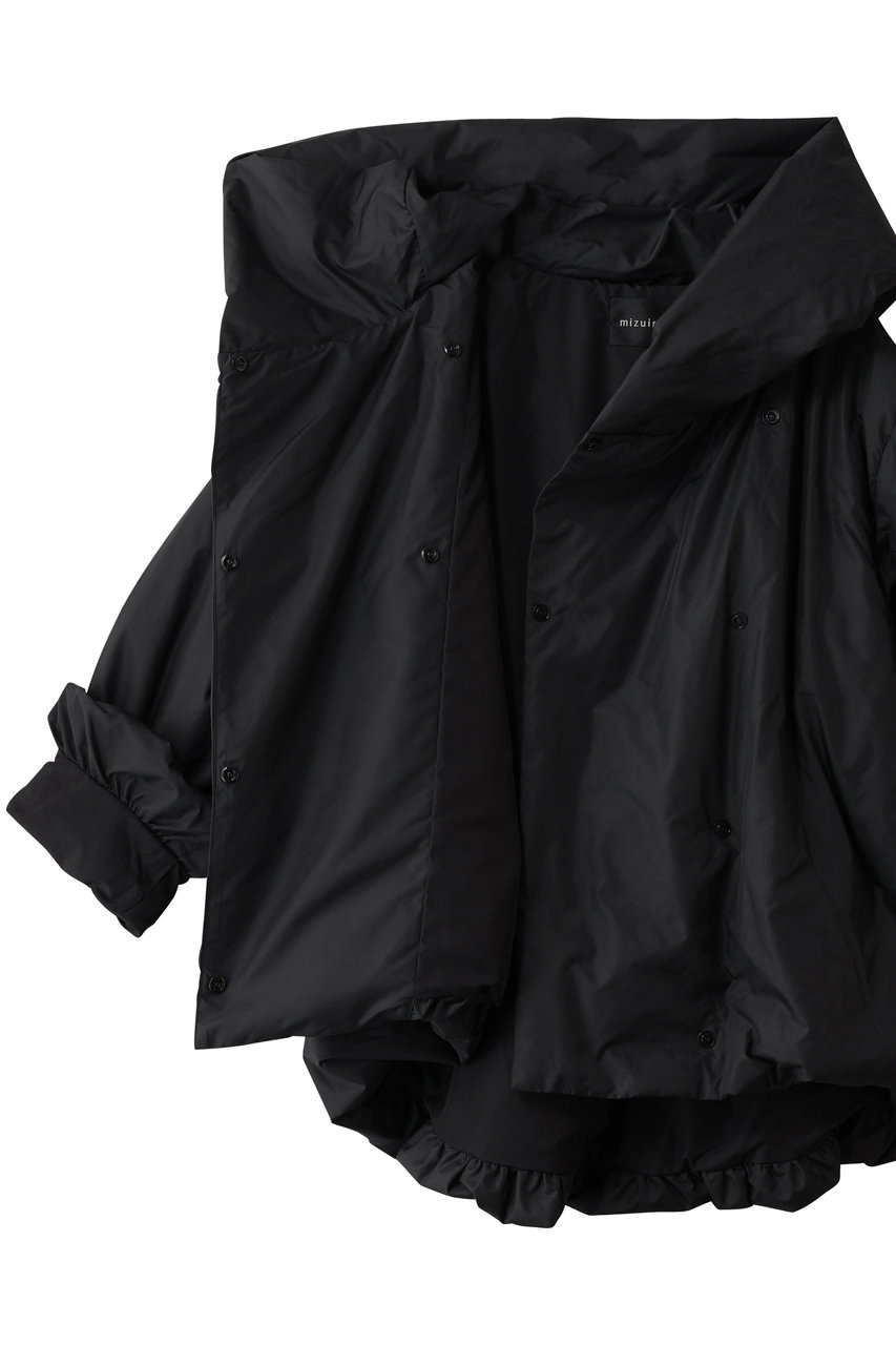 mizuiro ind(ミズイロインド)｜フード付きショートダウンジャケット