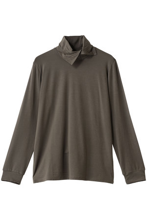 ミズイロインド/mizuiro indのアシンメトリーシャツプルオーバー(110400/110403)