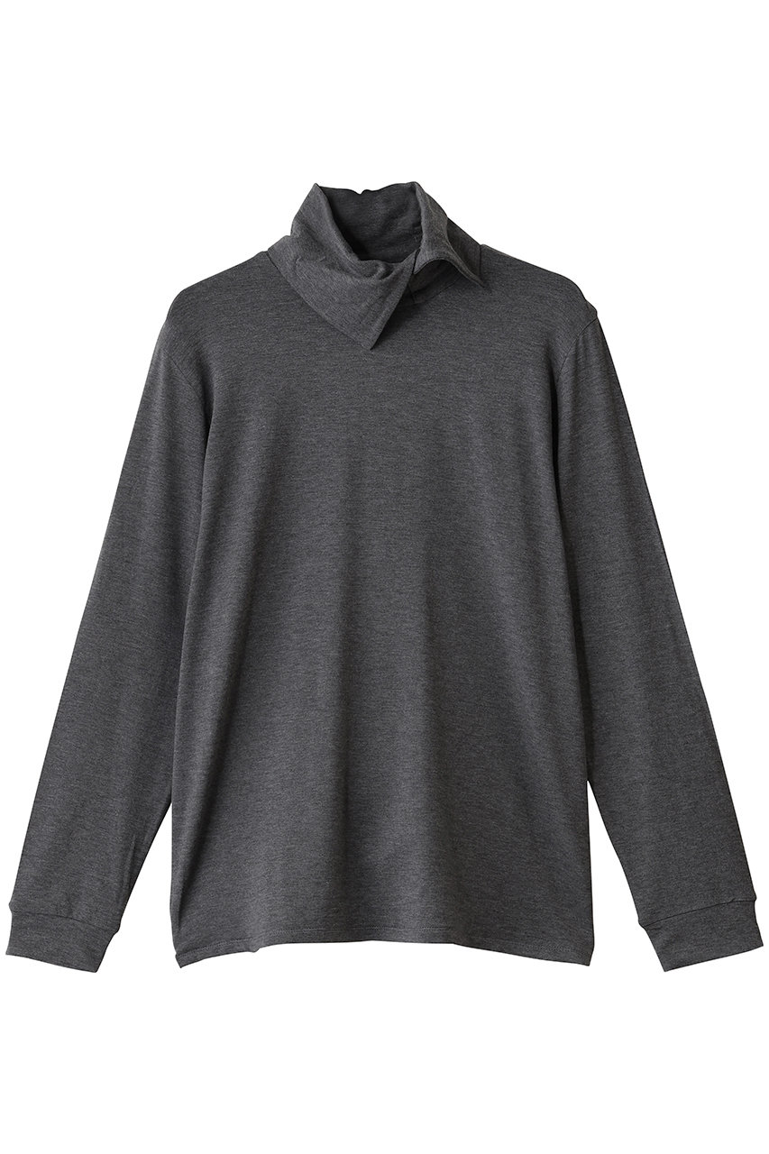 mizuiro ind asymmetry shirt P/O プルオーバー (c.gray, F) ミズイロインド ELLE SHOP