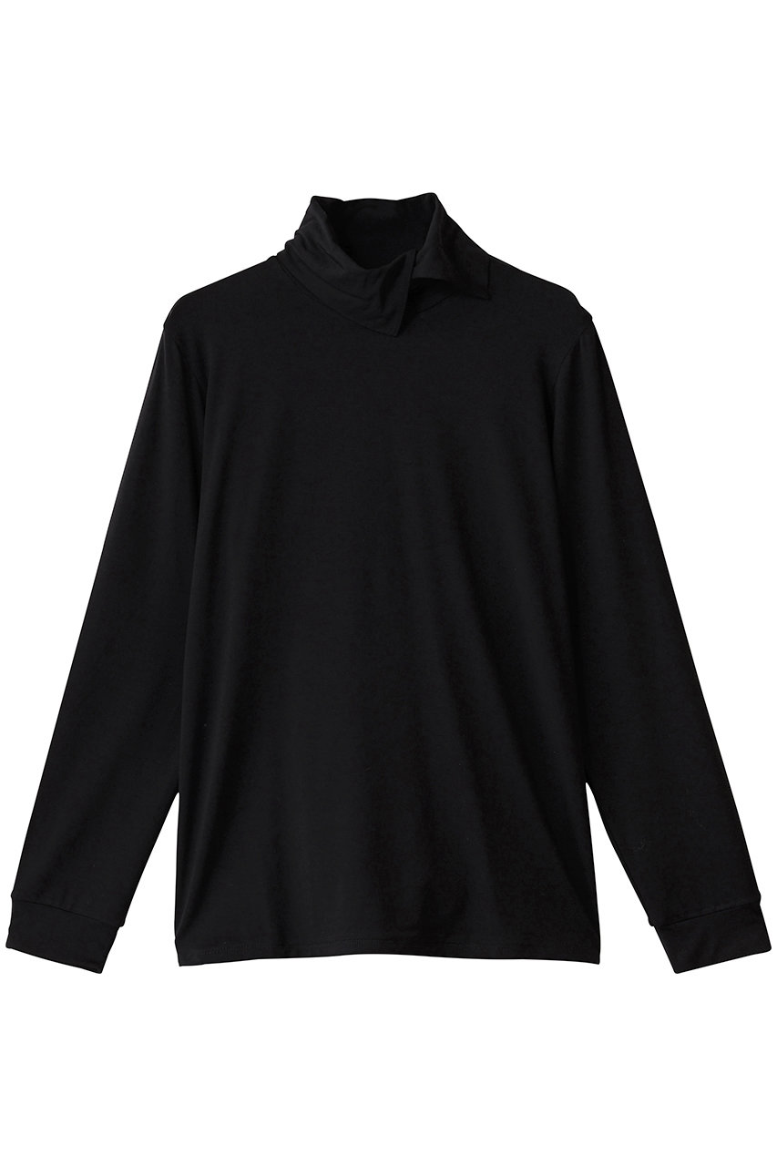 mizuiro ind asymmetry shirt P/O プルオーバー (black, F) ミズイロインド ELLE SHOP
