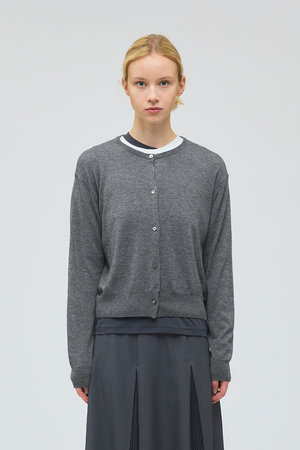 ミズイロインド/mizuiro indのcrew neck short C/D カーディガン(110300/110303)