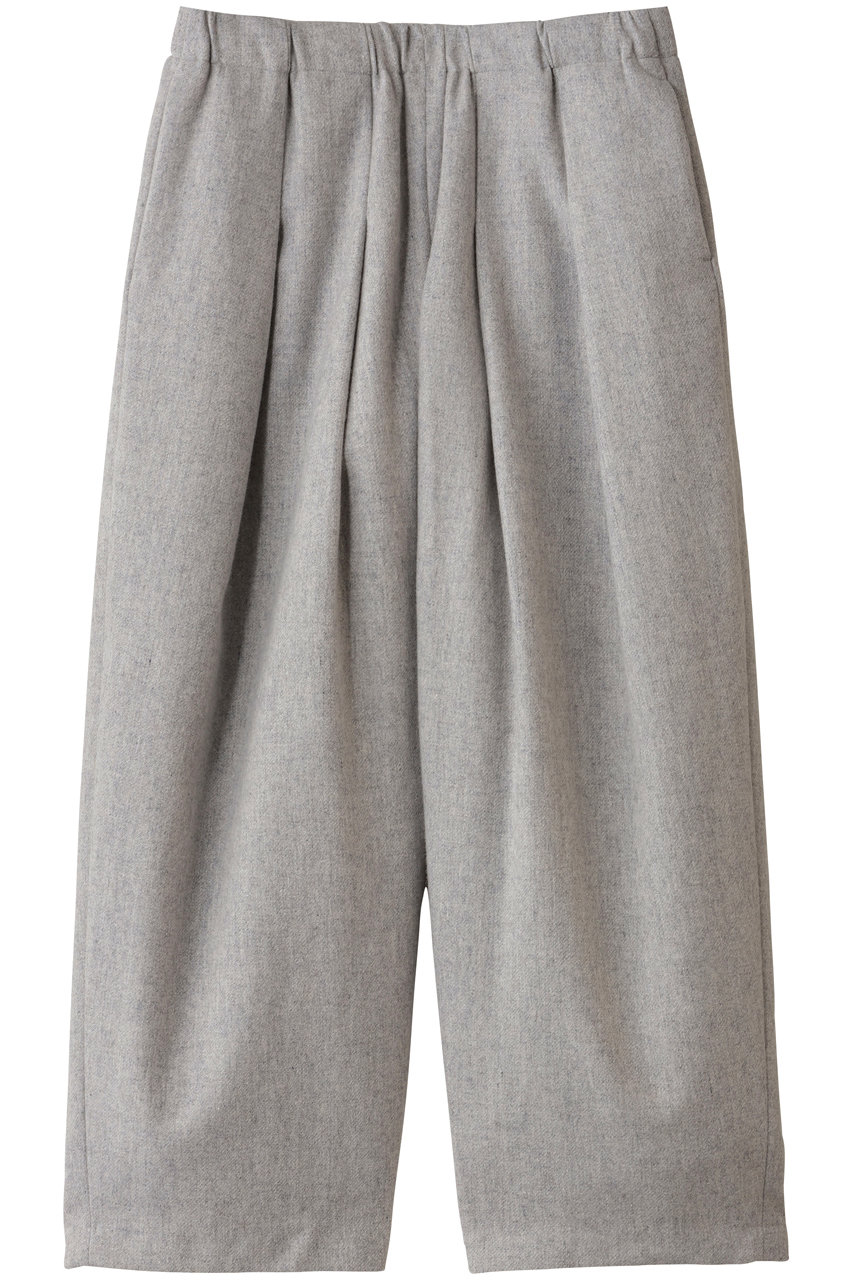 mizuiro ind tuck wide PT パンツ (l.gray, F) ミズイロインド ELLE SHOP mizuiro ind tuck wide PT パンツ (l.gray, F) ミズイロインド ELLE SHOP