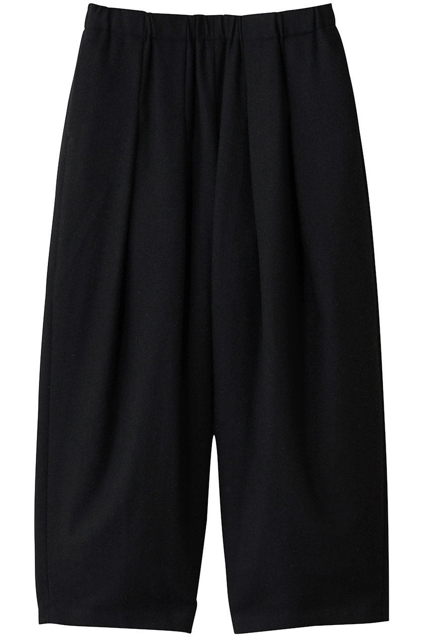 mizuiro ind tuck wide PT パンツ (black, F) ミズイロインド ELLE SHOP