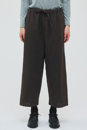 ミズイロインド/mizuiro indのウールブレンドイージーパンツ(110600/110601)