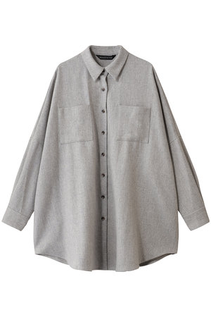 ミズイロインド/mizuiro indのwide shirt with pockets シャツ(110400/110403)