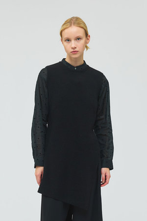 ミズイロインド/mizuiro indのside slit rib vest ベスト(110300/110301)