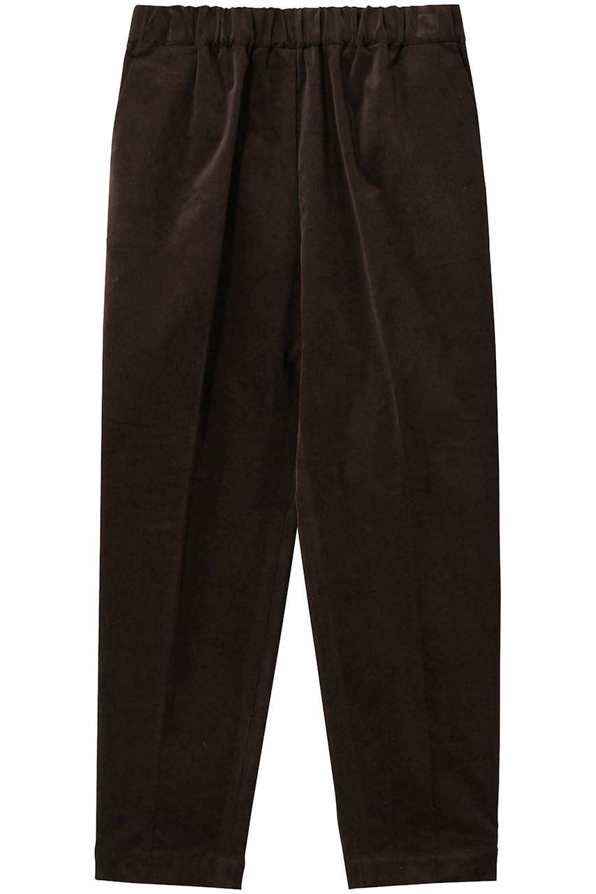 mizuiro ind corduroy center press PT パンツ (brownA, 2) ミズイロインド ELLE SHOP