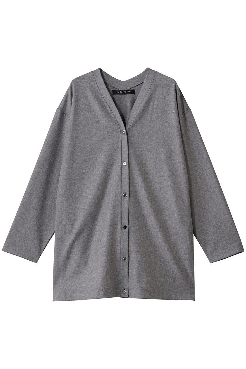 mizuiro ind V neck C/D カーディガン (grayB, F) ミズイロインド ELLE SHOP mizuiro ind V neck C/D カーディガン (grayB, F) ミズイロインド ELLE SHOP