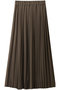 ロングプリーツスカート ミズイロインド/mizuiro ind brown