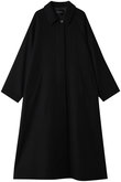 mizuiro ind(ミズイロインド)｜ウール混バルマカーンコート/navy の