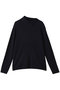ボタン付きリブハイネックプルオーバー ミズイロインド/mizuiro ind navy