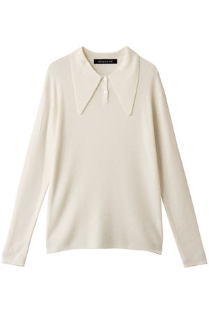 ミズイロインド/mizuiro indのlong collar knit Polo ポロニット(110300/110301)