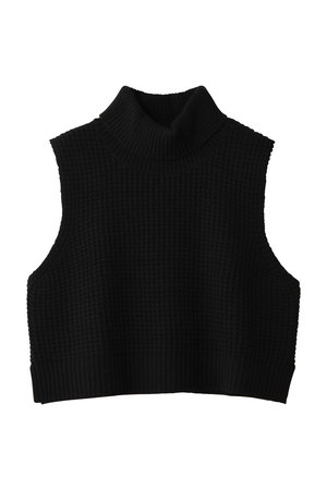 ミズイロインド/mizuiro indのwaffle high neck vest ベスト(110300/110301)