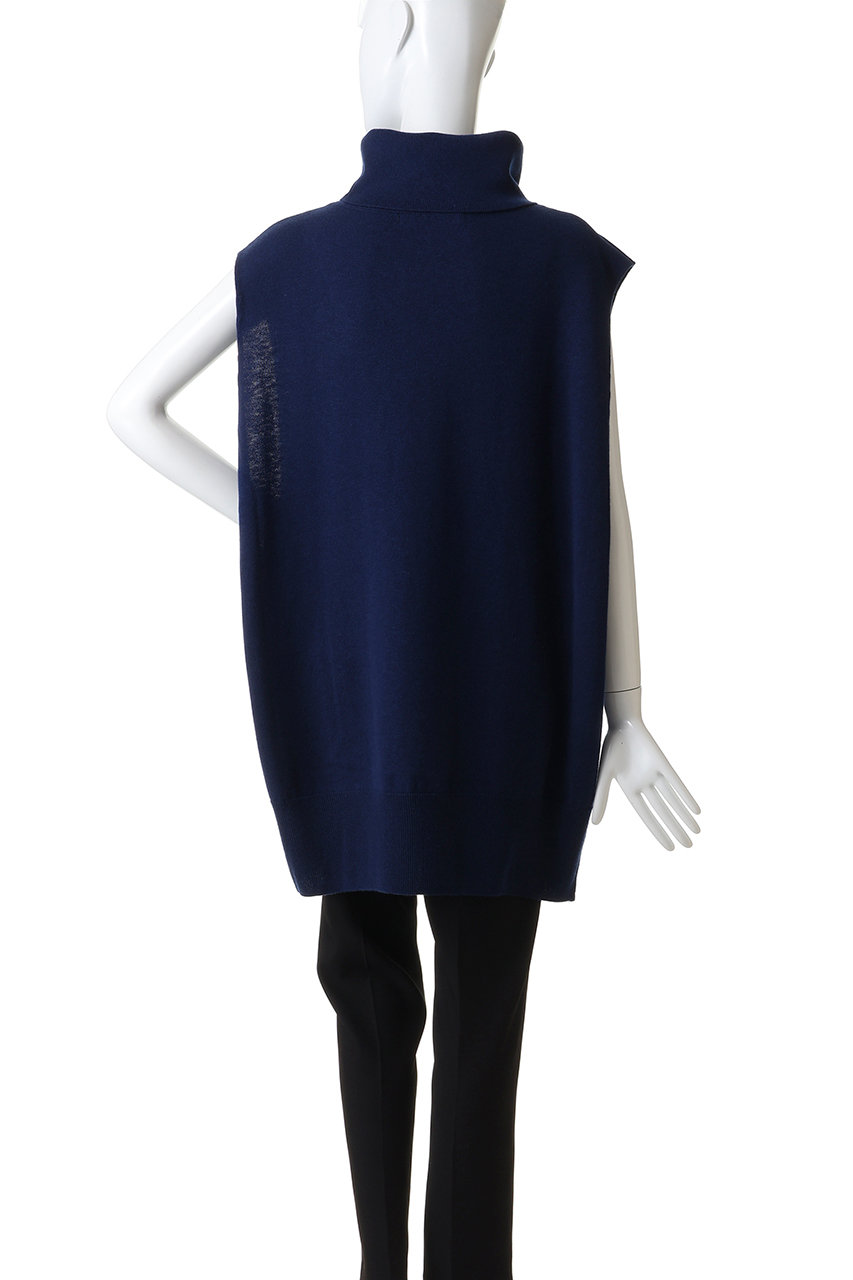 mizuiro ind(ミズイロインド)｜リブハイネックベスト/off white の通販